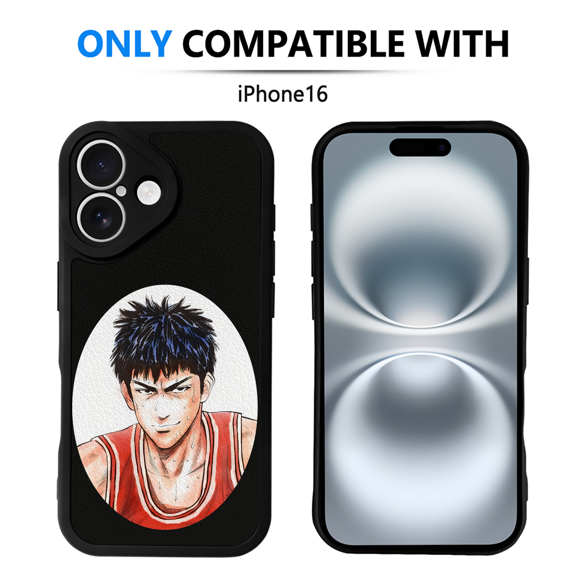 （画像用） SLAM DUNK／スラムダンク 【iPhone 16シリーズ対応】シリコンスマホケース（レザー調） 材質：シリコン